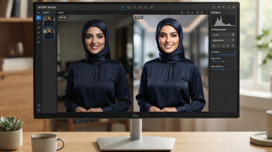 تصویر ویرایش حرفه ای با هوش مصنوعی