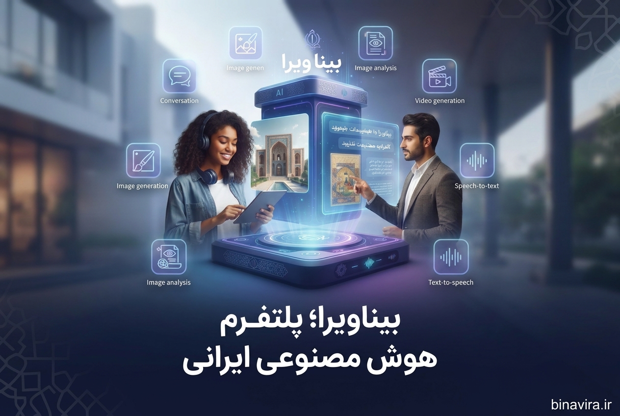 بینا ویرا؛ پلتفرم هوش مصنوعی ایرانی با قابلیت‌های متن، تصویر، صوت و ویدیو